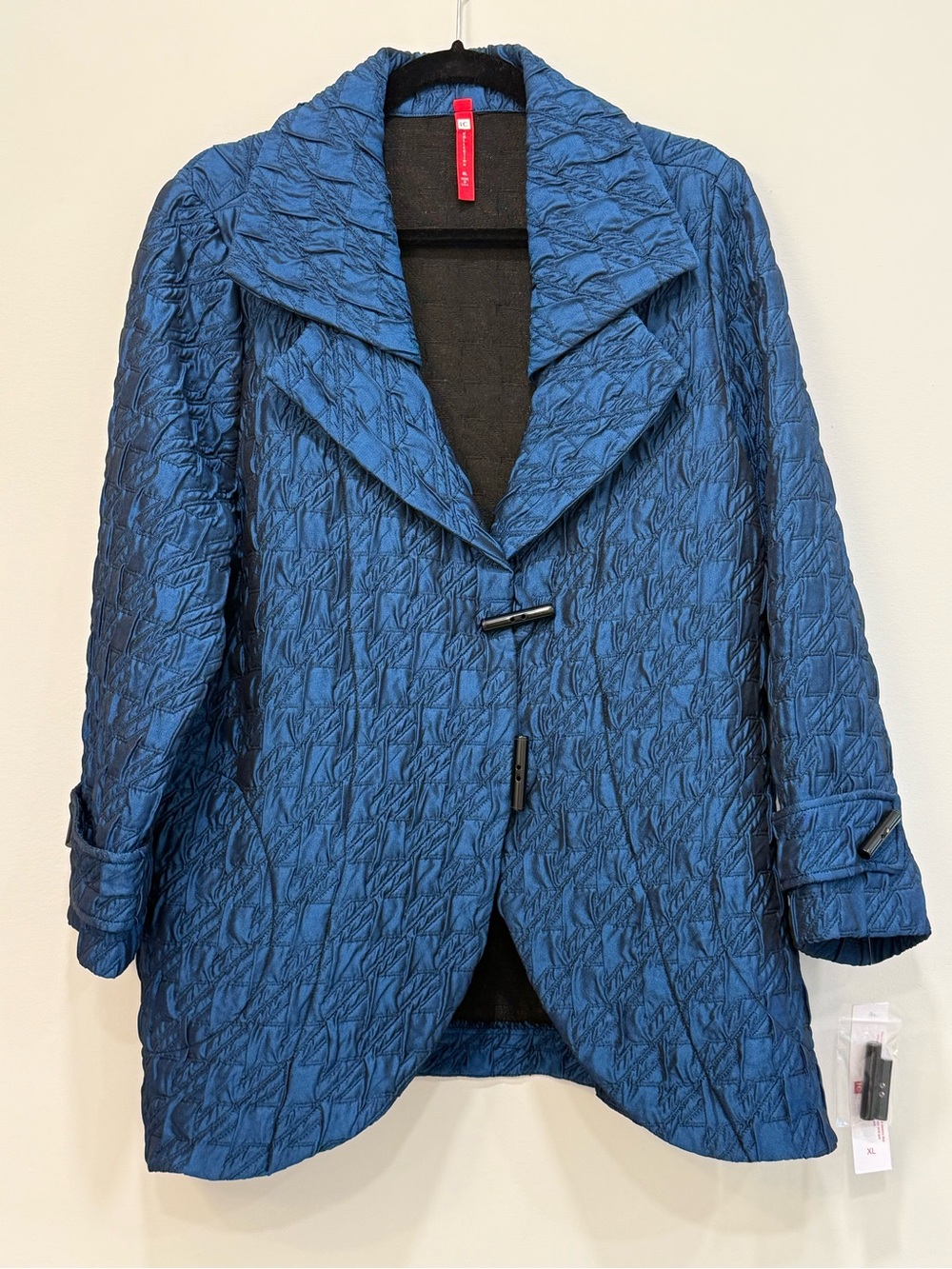 IC COLLECTION Quilted Blue Toggle Puffer Jacket New with Tags  XL